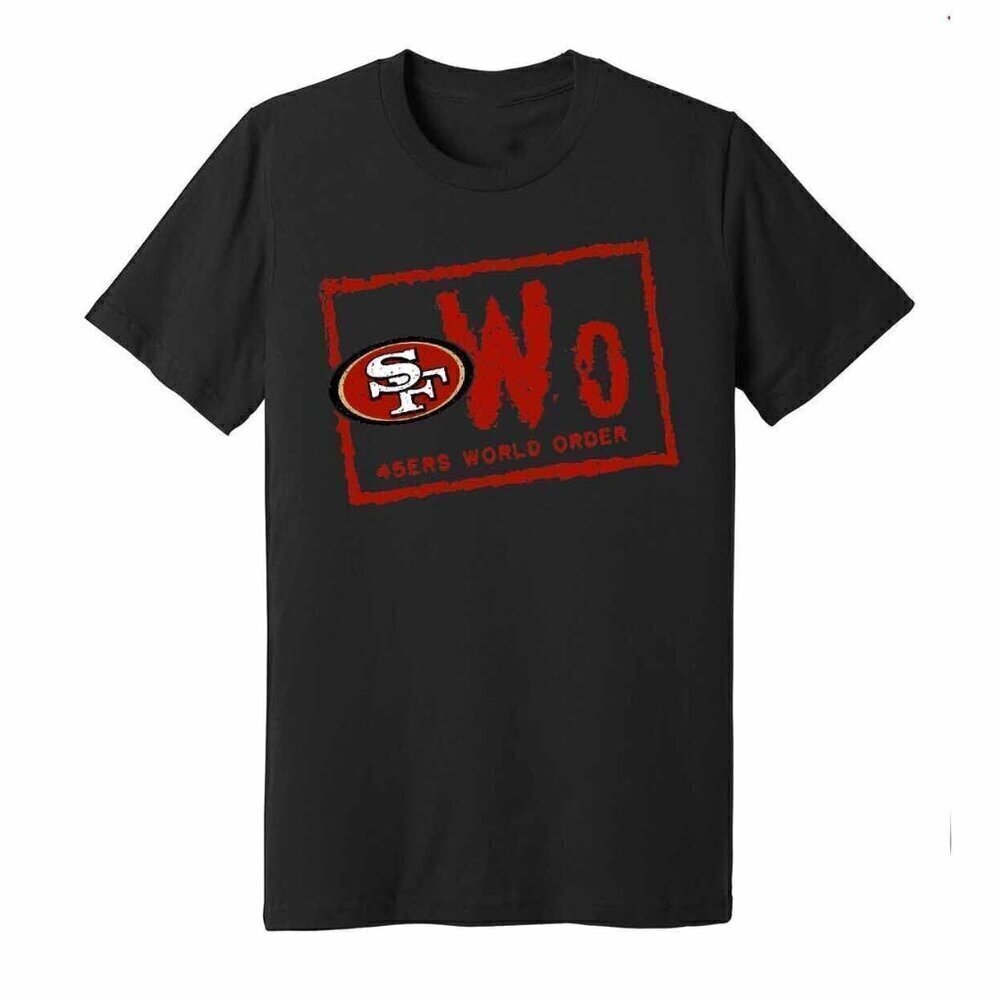 San Francisco 49ers NWO Logo Football Graphic T-Shirt NFL Team Fan Collector Tee